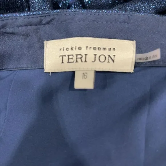 Teri Jon One-Shoulder Gown - Picture 4 of 4